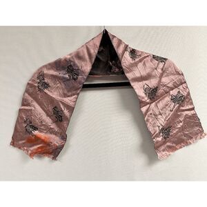 Rhodia Womens Scarf Shawl Pink Floral One size Made in France